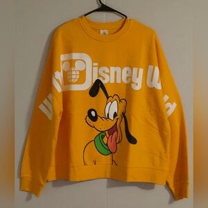 Walt Disney Yellow Pluto Sweatshirt Unisex